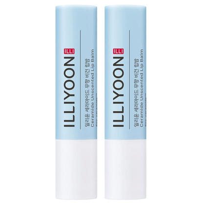 Ceramide Unscented Vegan Lip Balm Duo Set ILLIYOON